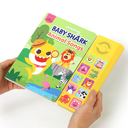 Baby Shark Sound Book for Toddlers, Pinkfong 10-Button Interactive Animal Songs Sing-Along Nursery Rhymes Learning Book Kids Ages 1-3
