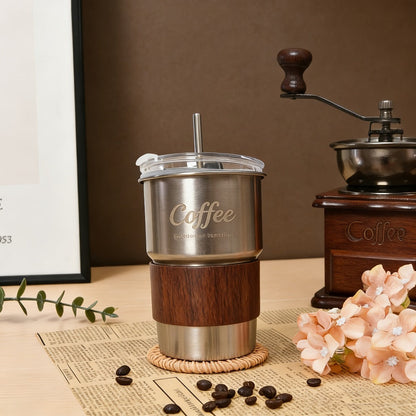 Manual Coffee Grinder Hand Grinder with 304 Stainless Steel Burr, Portable Square Coffee Mill for Travel