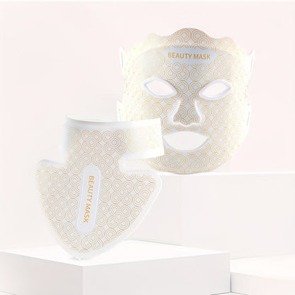 Red Light Therapy Face Mask, 7-in-1 LED Device for Face, Neck & Chest, 95 Beads 650nm & 850nm Dual Wavelength