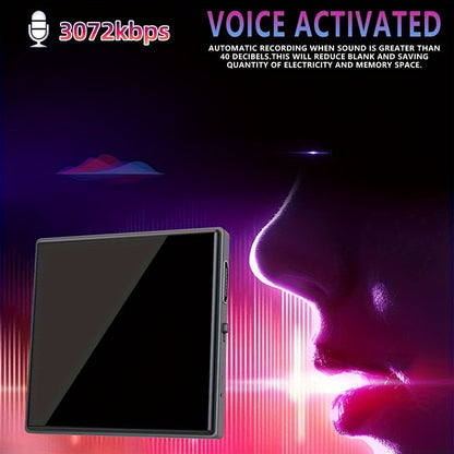 Voice Activated Recorder with AI Noise Reduction, 3072Kbps HD Audio Quality, 64GB Storage Up to 4000 Hours