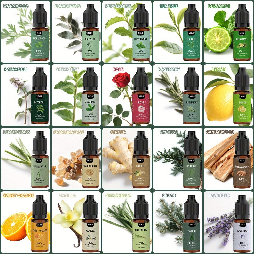Essential Oils Set for Diffuser, Rosemary Aromatherapy Scented Oils for Home Air Freshening, Humidifier