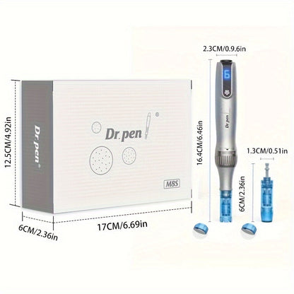 Dr Pen M8S Microneedling Pen Kit 10PCS 0.25mm Replacement Cartridges - USB Rechargeable for Bath Time, Home Spa and Personal Care