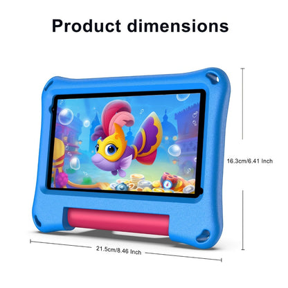 Kids Tablet PRITOM 7 Inch with Android 13, 4GB RAM, 32GB Storage, 1TB Expansion and Silicone Case