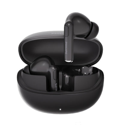 Wireless Earbuds Philips Bluetooth 6.0 Semi-Open Back with Rechargeable Case in White or Black