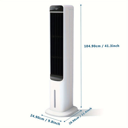 Evaporative Air Cooler Portable 1.32 Gal, 3-in-1 Swamp Cooler Fan Humidifier with Ice Cooling, 4 Ice Packs