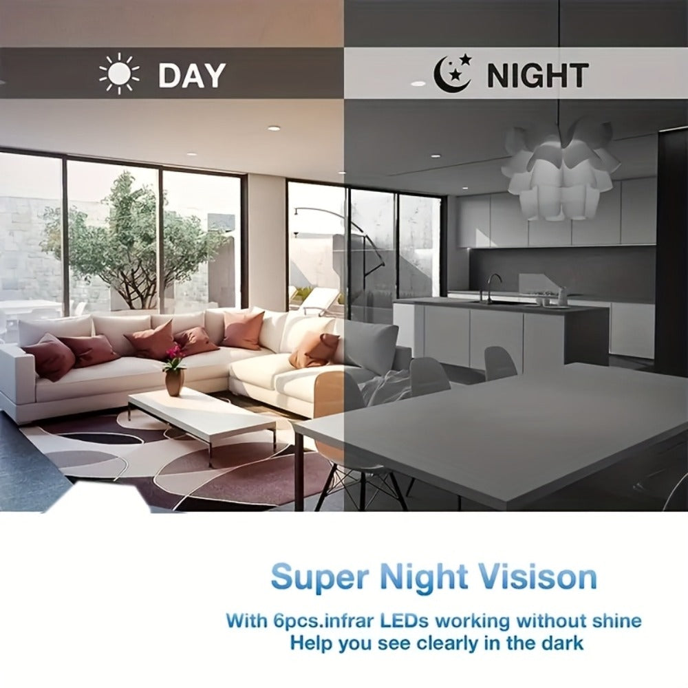 Security Camera Mini 1080P Pan-Tilt Model with Dual-Band WiFi, Infrared Night Vision and Optional 32GB Card Bundles