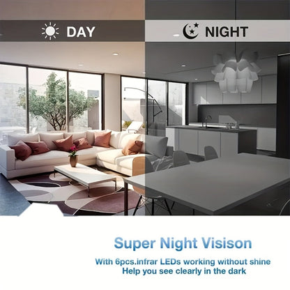Security Camera Mini 1080P Pan-Tilt Model with Dual-Band WiFi, Infrared Night Vision and Optional 32GB Card Bundles