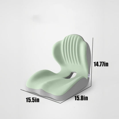 Hip & Lumbar Support Seat Cushion Ergonomic Memory Foam – Breathable High-Density Back Support Pillow for Office Chair