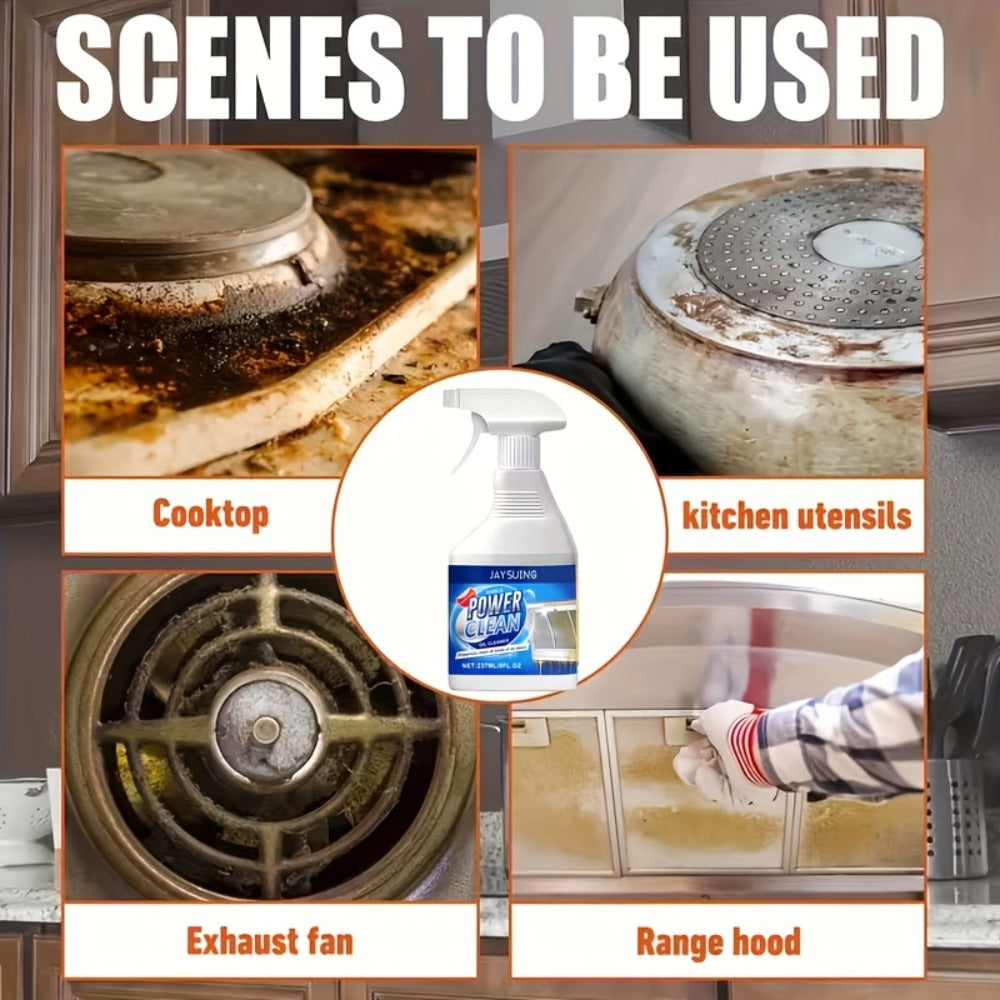 Kitchen Degreaser Spray Bubble Cleaner 237ml for Home Cooking, Dining and Outdoor Meals, with the Listed Configuration