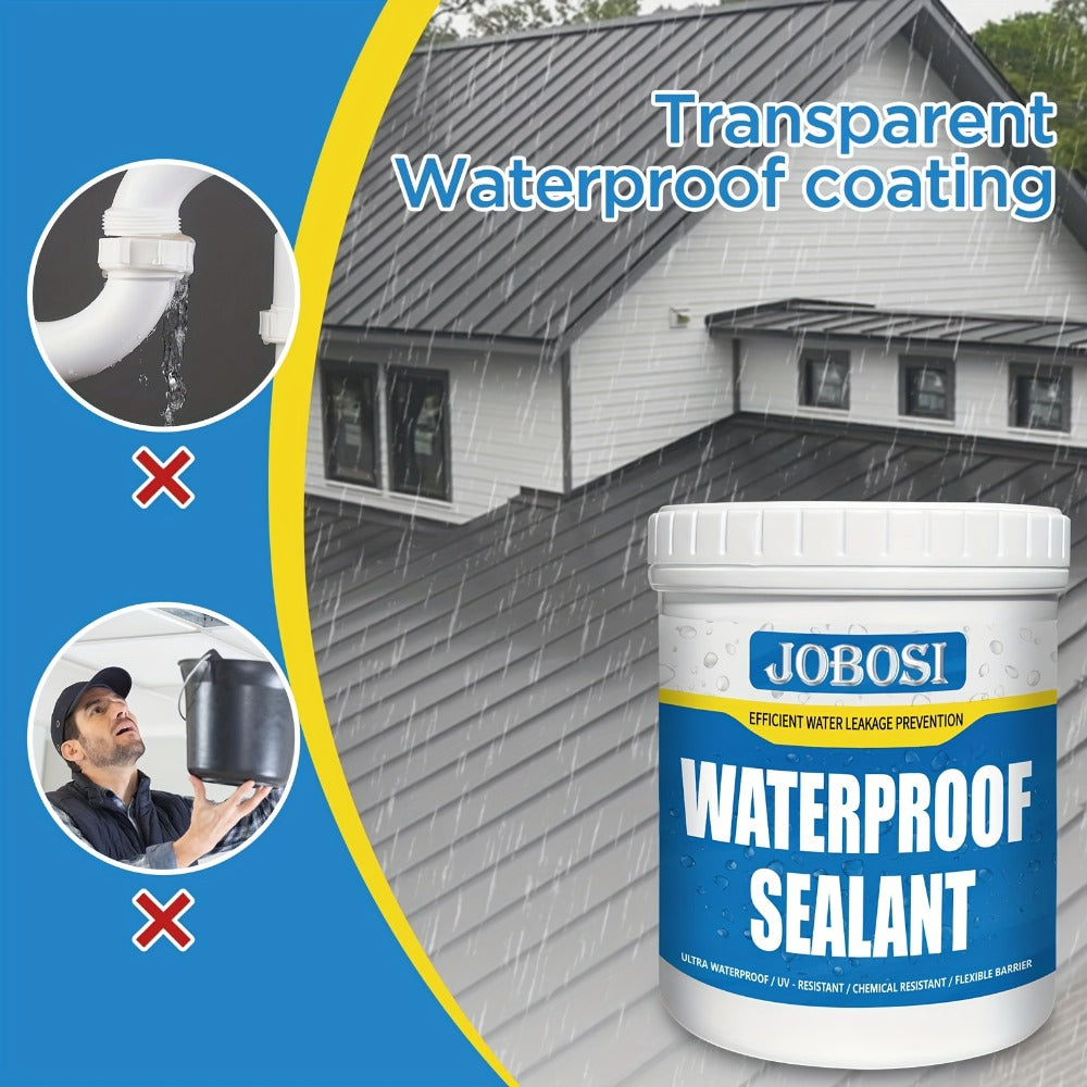 Sealant Liquid Glue 32oz 1KG Leak Agent, Indoor Outdoor Coating for Roof Basement Wall Pipe Crack Sealing