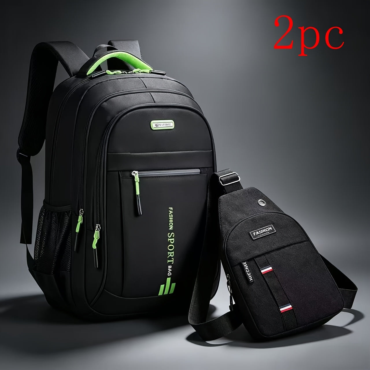 Business Travel Backpack for Men – Large Capacity Durable Nylon, Multi-Compartment, Adjustable Shoulder Straps