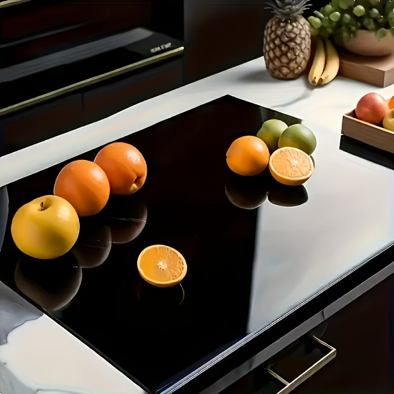 Cutting Board Acrylic Counter-Lip Surface in Black or Clear, Two Sizes and Standard or Thickened Options