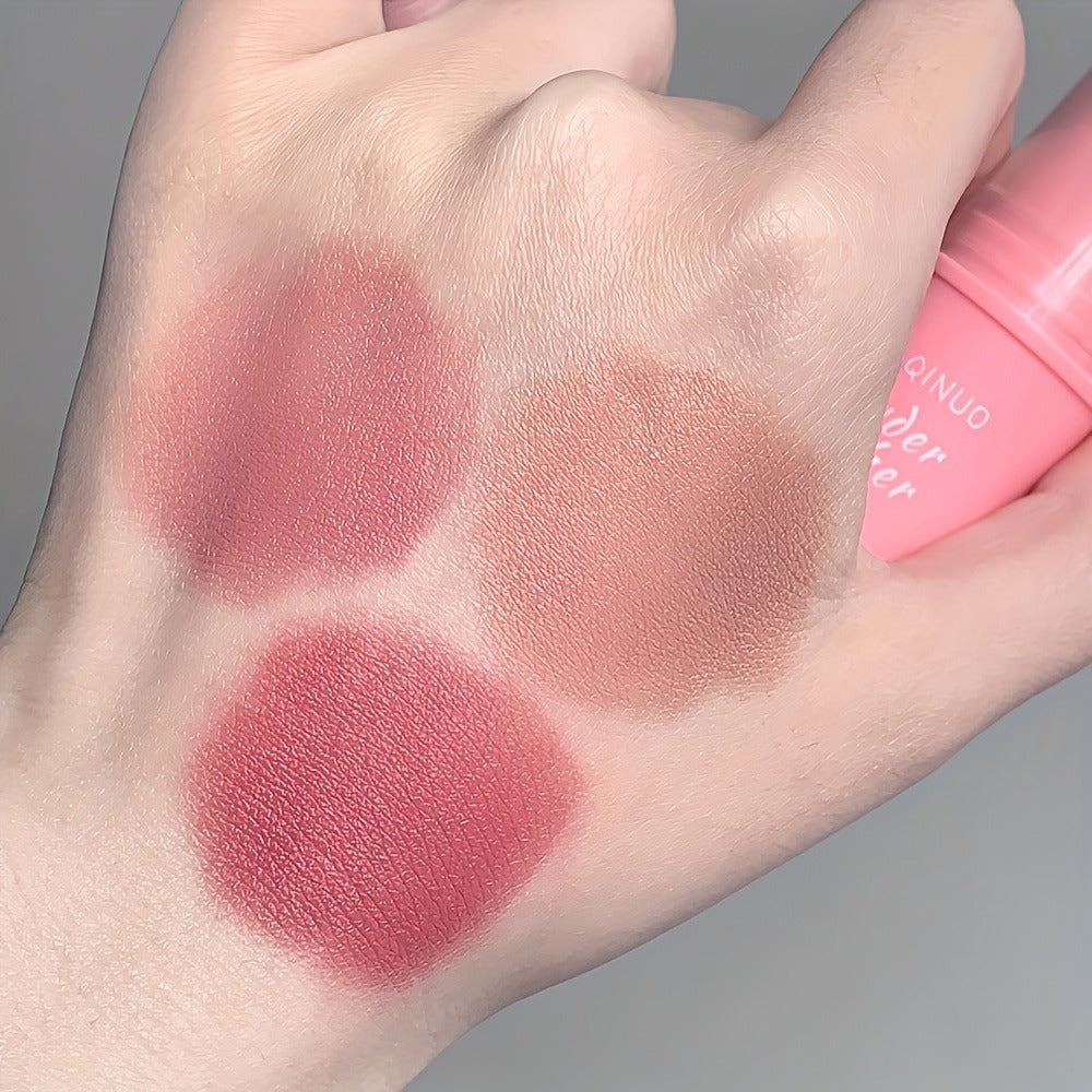 Cream Blush Stick Set 3-Piece, Blendable Cream-to-Powder Blusher, Matte & Shimmer Cheek Color, No-Brush Finger-Blend