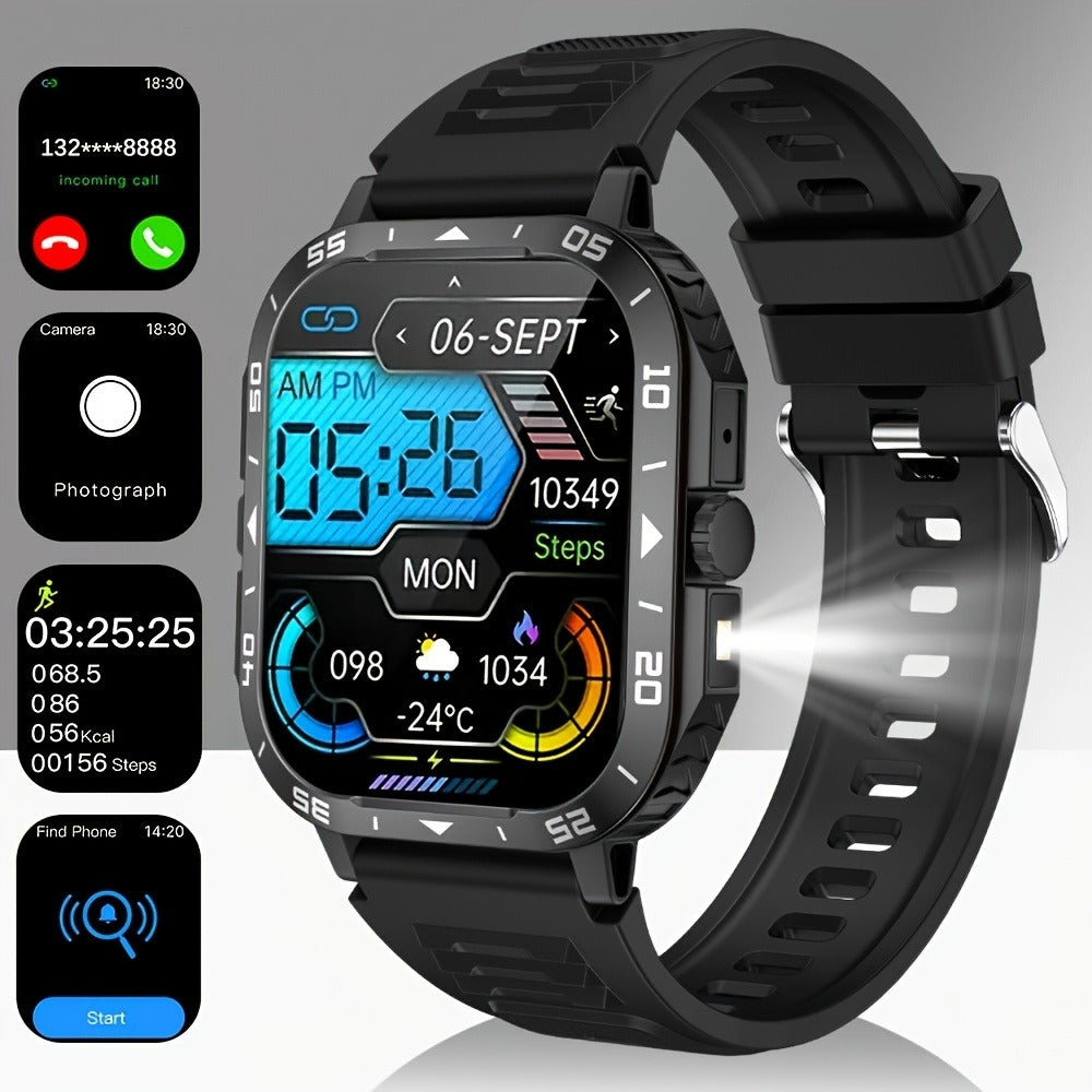 Smartwatch with Music Player, Stopwatch, LED Lighting, Wireless Calling and Sport Modes in Three Styles