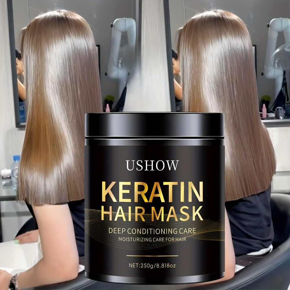 Deep Conditioning Keratin Hair Mask 250g with Collagen, Dry & Damaged Hair, Anti-Breakage, Reduces Split Ends