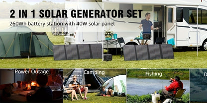 97.68Wh Portable Power Station 120W AC Outlet Power Bank with USB-A USB-C DC Outputs Battery Backup for Camping RV Emergency Home Use Travel