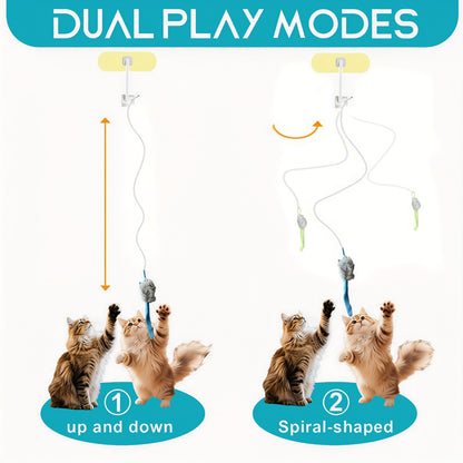Remote Control Flying Bird Cat Toy Electric Automatic Drone with Hanging Motion Indoor Cat Enrichment Toy for Kittens Adult Cats Boredom
