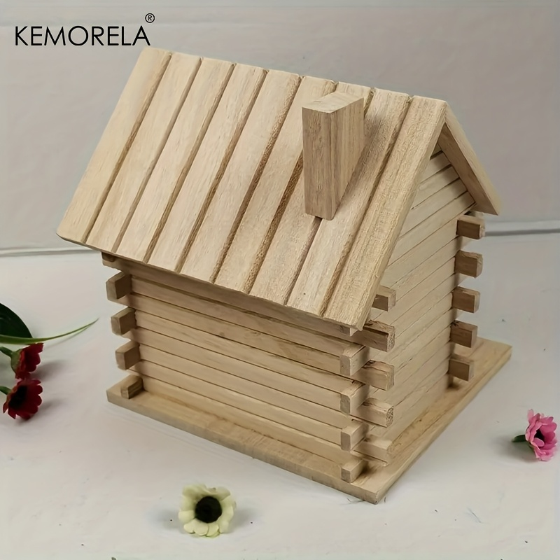 Wooden Bird Nest Breeding Box for Parrots & Small Birds – Hanging Outdoor Cage Accessory, Natural Solid Wood Birdhouse