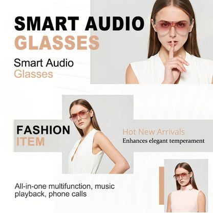 Stereo Smart Audio Glasses Touch Control Intelligent Noise Reduction Type-C Rechargeable for an Everyday Personal Care Routine