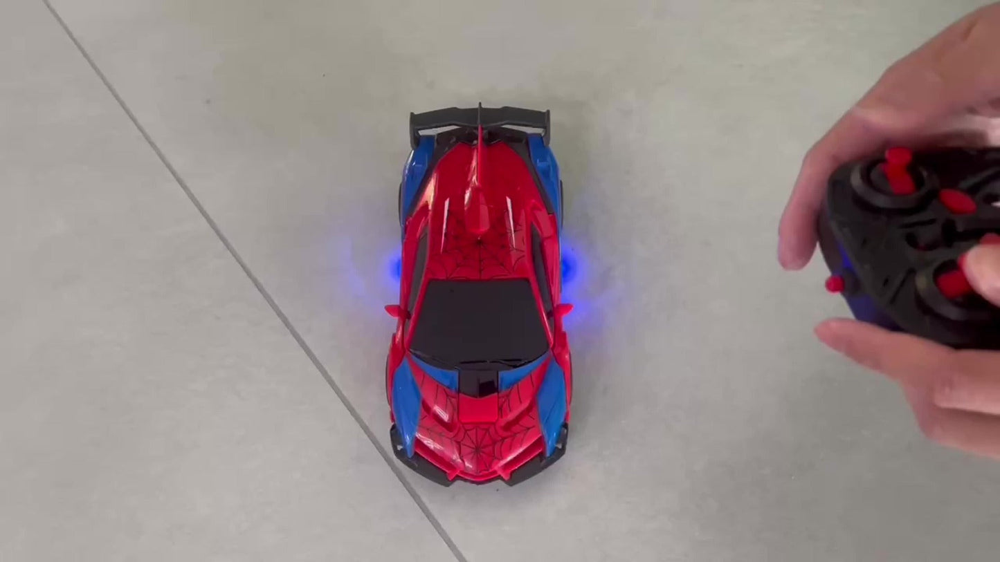 Transforming RC Car for Kids 1:18 Scale, One-Button Deformation Robot Remote Control Stunt Car