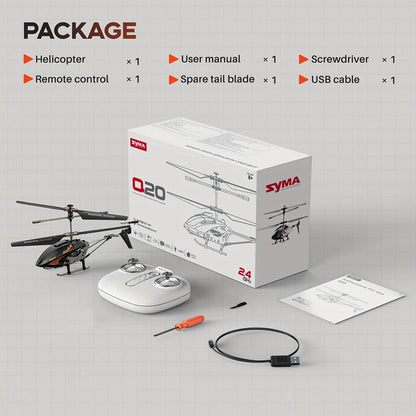 SYMA Q20 RC Helicopter for Kids 3.5CH, Altitude Hold One-Key Takeoff Indoor with the Listed Color, Size or Set Options for Everyday Use
