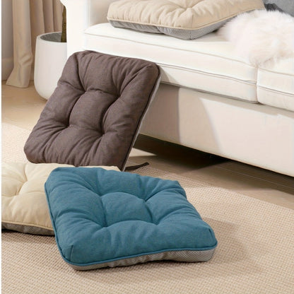 Memory Foam Chair Cushions Set of 4 – Kitchen Chair Pads with Non-Slip Backing & Ties, 500GSM Thick Seat Cushions for Dining Chairs Indoor