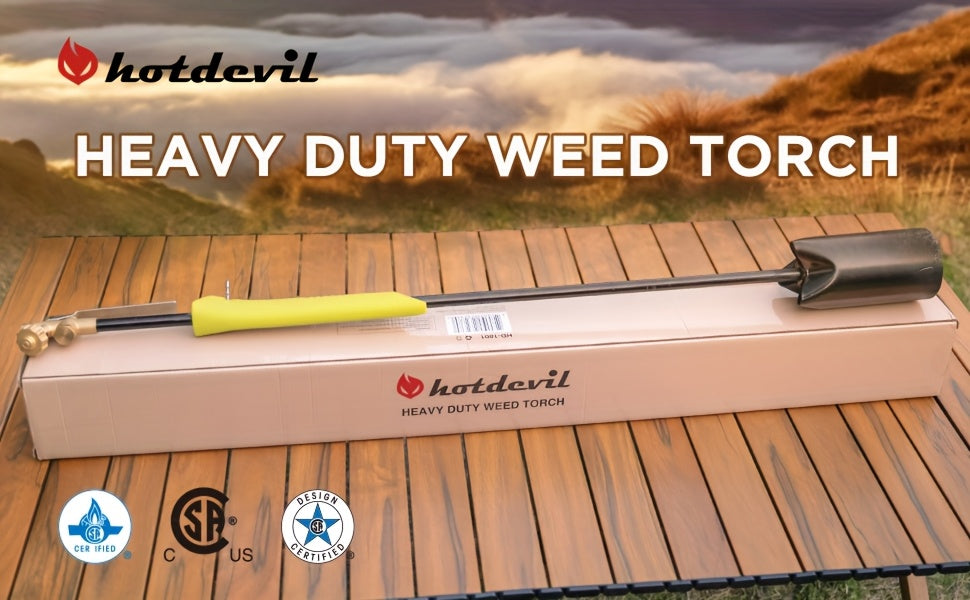 Propane Weed Torch, Flame Weeder Ice Melter Outdoor Roof Driveway for Garden, Patio and Yard Use