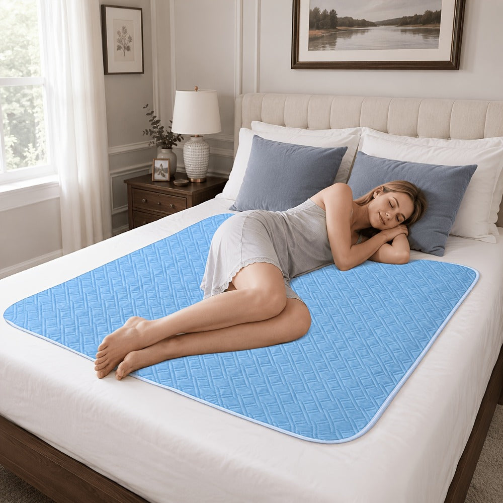 Incontinence Pad Leak Proof Mattress Protector Reusable Cotton Bed Pad for Seniors Elderly for Entryways, Bedrooms and Living Spaces