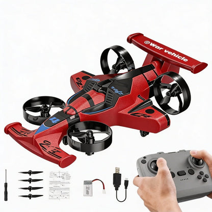 RC Flying Car Drone Combo for Kids with the Listed Color, Size or Set Options for Everyday Use