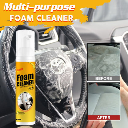 Car Interior Foam Cleaner Spray Kit 6.76oz | Multi-Surface Auto Detailing Cleaner for Dashboard Steering Wheel Seat Plastic Panel |
