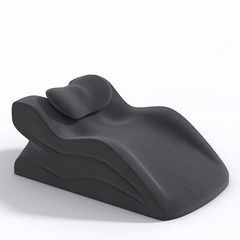 Bed Pillow Contoured Memory Foam Reading Cushion with Removable Washable Cover in Seven Colors