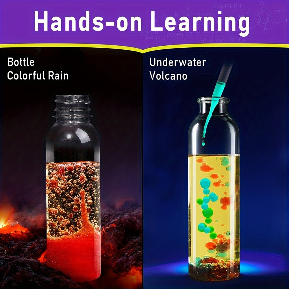 STEM Science Kit for Kids Ages 6-12, 60 80 105 Lab Experiments, Chemistry Set with Crystal Growing & Chemical Reactions