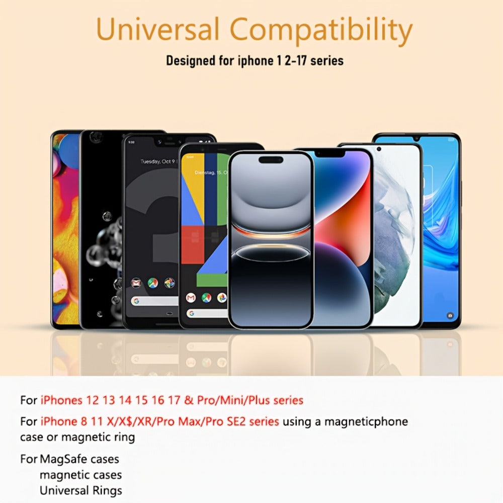 Power Bank Magnetic 6000-15000mAh with 30W Wired, 15W Wireless, Dual USB-C and Display in Four Colors
