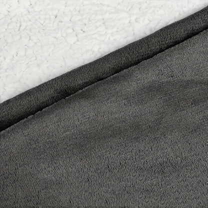Flannel-Labeled Wearable Blanket Hoodie with Front Pocket and Ten Standard or Extended Color Styles