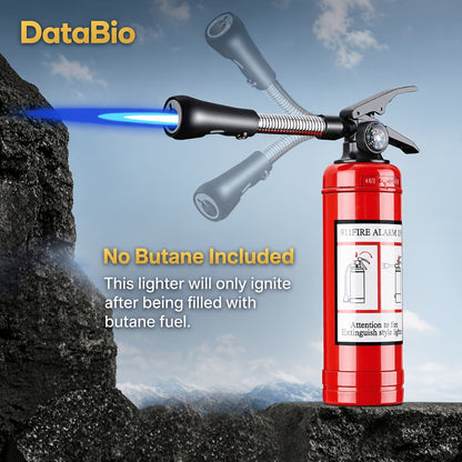 Fire Extinguisher Lighter Refillable Butane Windproof Novelty Lighter Multifunctional Hose for Entryways, Bedrooms and Living Spaces