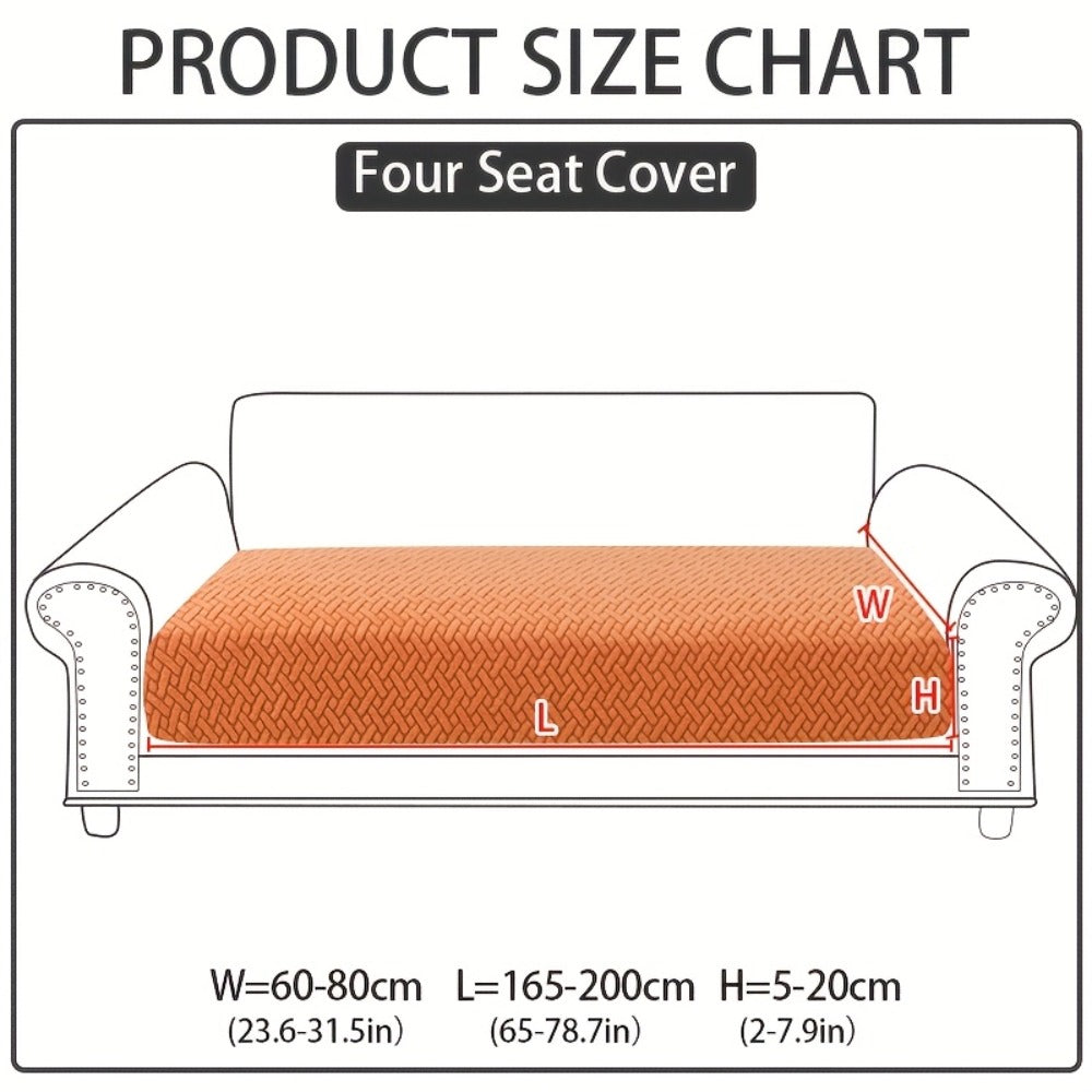 Sofa Cover Sectional Panel Options for Single to 4 Seats, Chaise, Armrest Pair or Backrest in Five Colors