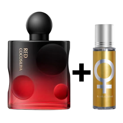 Men's Cologne Spray 3.4oz EDT Limited Edition Black & Red Temptation Fresh Woody Aromatic Fragrance Gift for Him