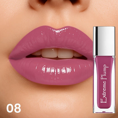 Lip Gloss for Women, Water Gloss Non-Sticky Formula, Sheer Nude Pink Shimmer Tint, Sweatproof Smooth Comfortable Wear
