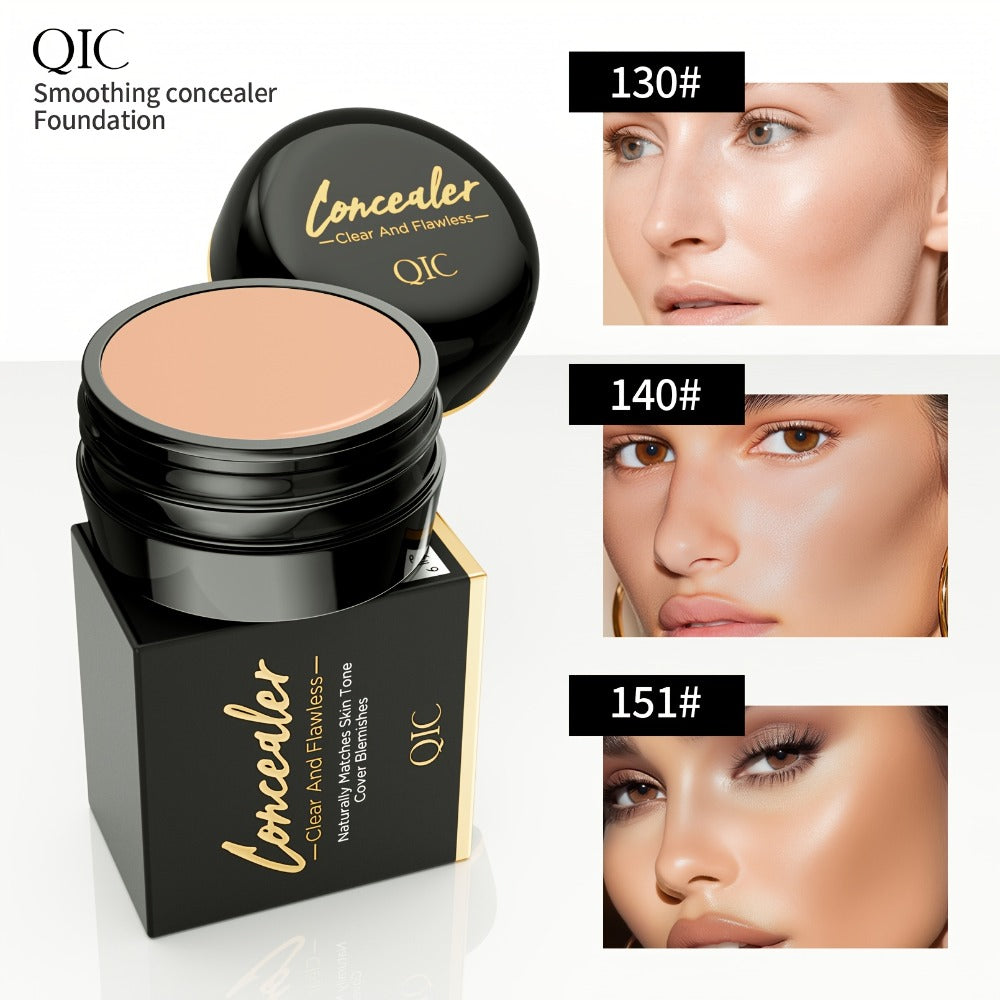 Concealer Cream Set 2pcs Full Coverage – Waterproof Matte Finish, Plant-Based Squalane, Buildable Coverage for Dark Spots