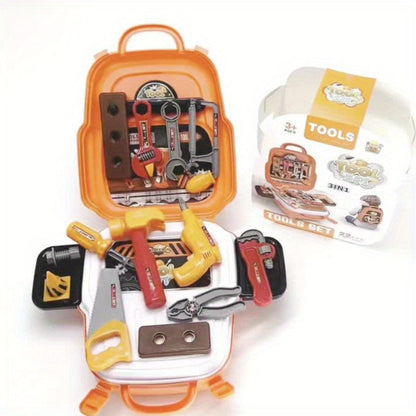 Kids Tool Backpack Set 22pcs for Boys, Pretend Play Home Tool Kit with the Listed Color, Size or Set Options for Everyday Carry