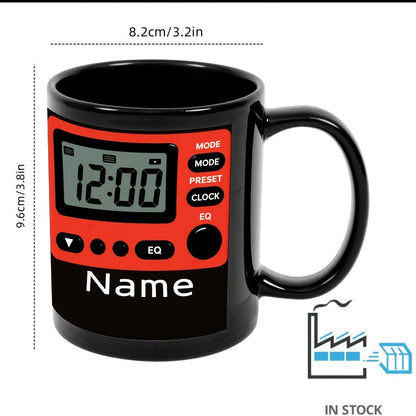 Personalized Ceramic Coffee Mug Custom Name or Text 11oz Customizable Cup for Hot Cold for Home Cooking, Dining and Outdoor Meals