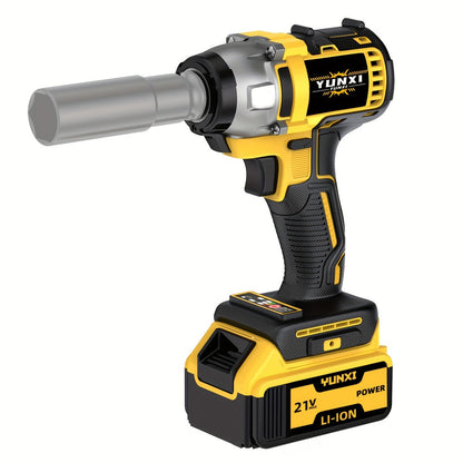 Cordless Impact Wrench 21V Brushless Electric Drill Set with 4000mAh Battery, Toolbox & Full Accessories