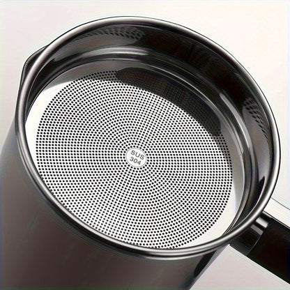Grease Container with Strainer Stainless Steel – Kitchen Bacon Fat Storage Can with Easy Pour Handle for Cooking Oils and Fats