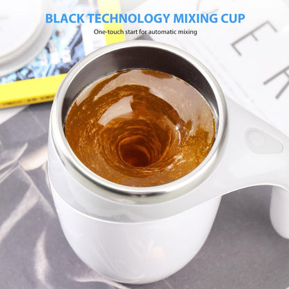 Self Stirring Coffee Mug with Magnetic Stirring Technology, 13.3oz Stainless Steel Travel Mug, No Battery Needed