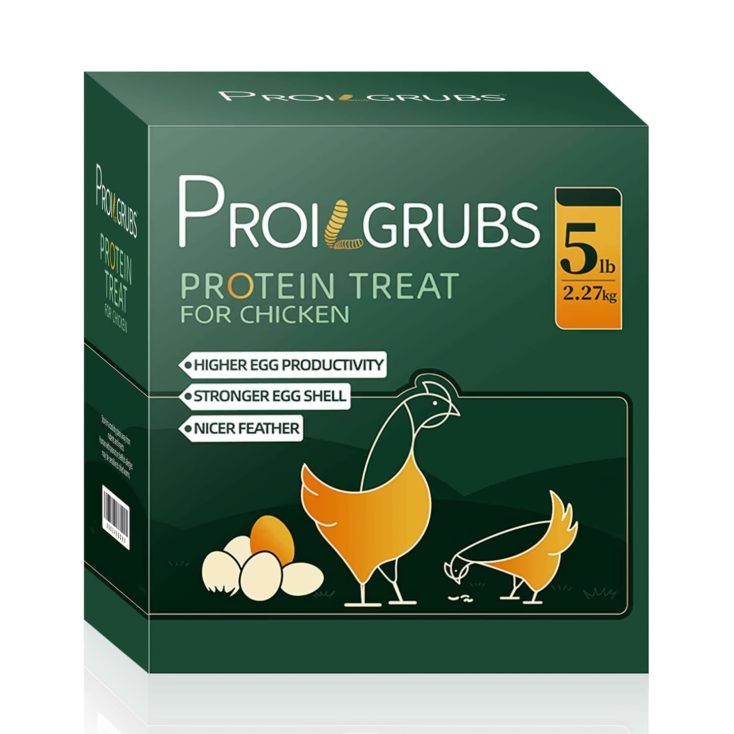 Dried Black Soldier Fly Larvae Chicken Treats Non-GMO High Protein Grubs for Chickens Egg Layer Flock Builder Stronger Eggshells 5lb 10lb