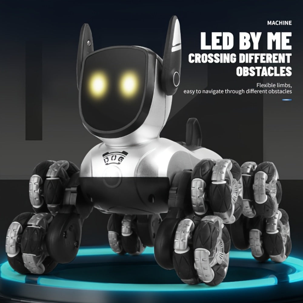 Robot Dog Toy for Kids, RC Smart Interactive Electronic Pet with Remote Control, Music & Action Show