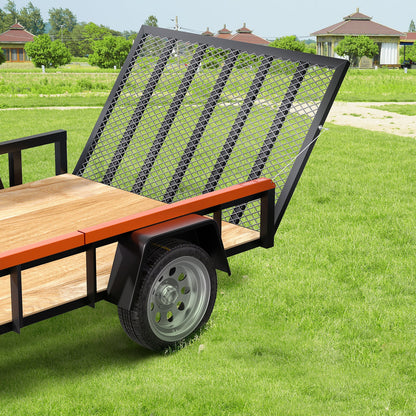 Trailer Tailgate Lift Assist – Max 180 lbs, Fits Open Utility Trailers, 10–24 Inch Side Rail, 4–6 ft Ramp Height