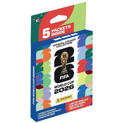 Panini FIFA World Cup 2026 Sticker Hanger Box, 35 Stickers 5 Packs with StreetCards Magnet