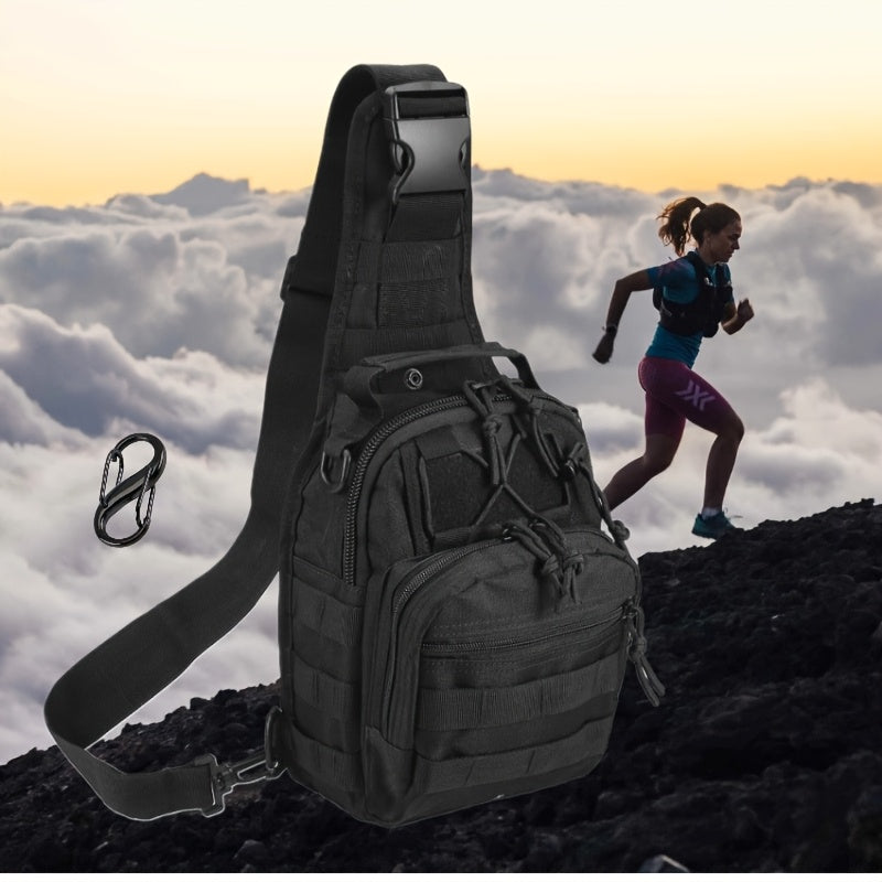 Single- or Two-Bag Tactical Sling Pack with Multi-Pocket Crossbody Design in Black, Green or Brown