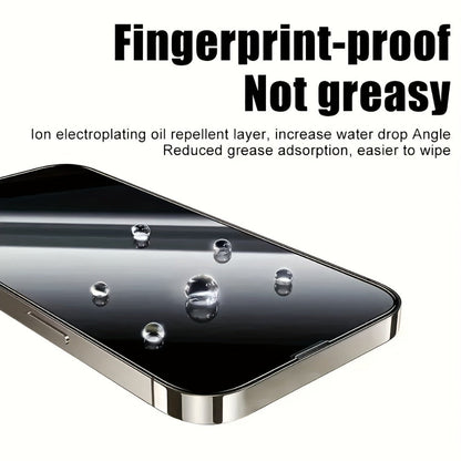 Screen Protector, 5-Piece Privacy Tempered Glass Set with Dust-Free Installation Cabin for Seven Selected iPhone Models